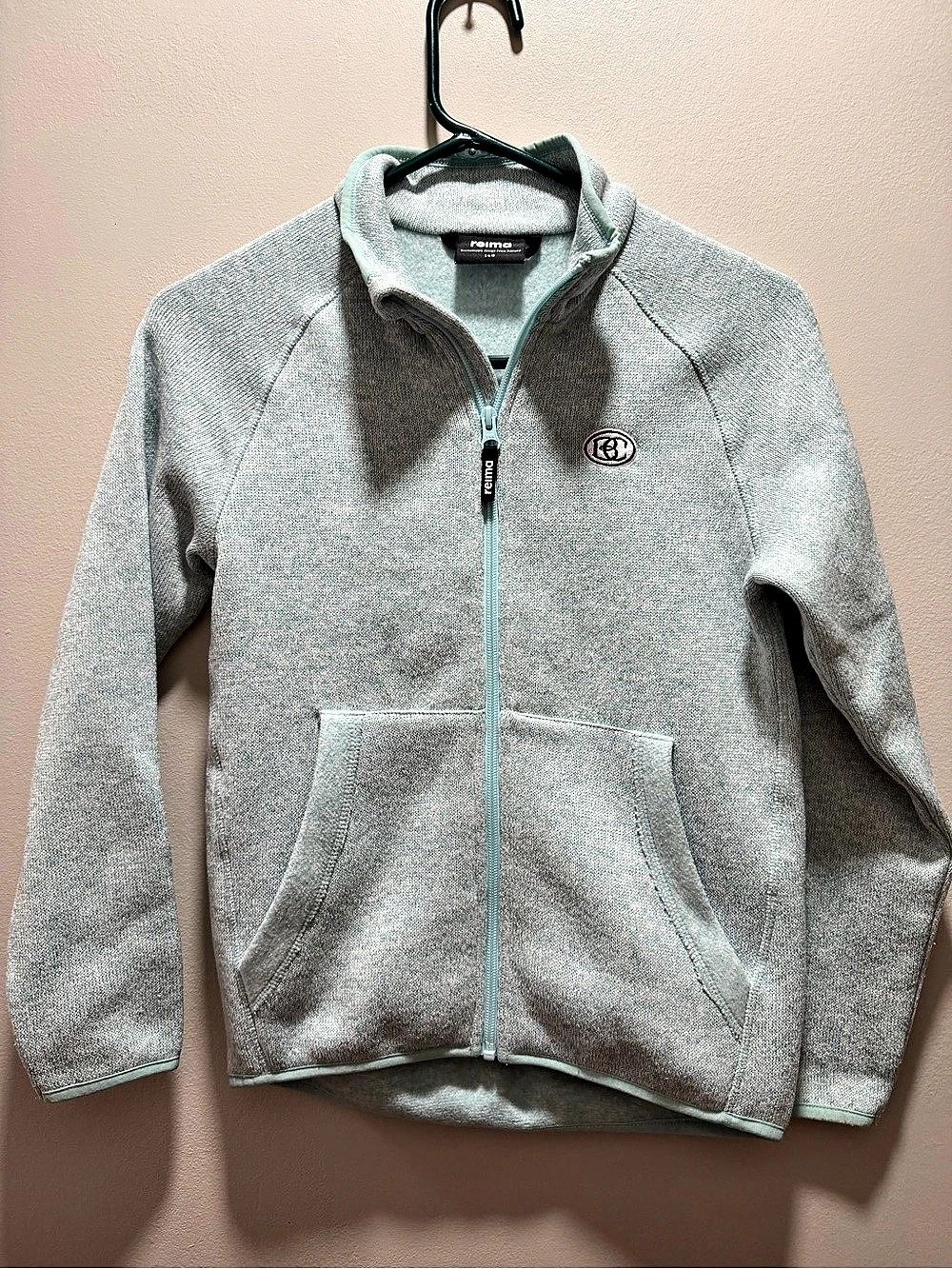 Reima Hopper Knit Fleece Jacket Green Girls 10Y